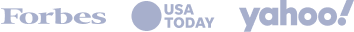 Featured by Forbes, USA TODAY, and Yahoo!